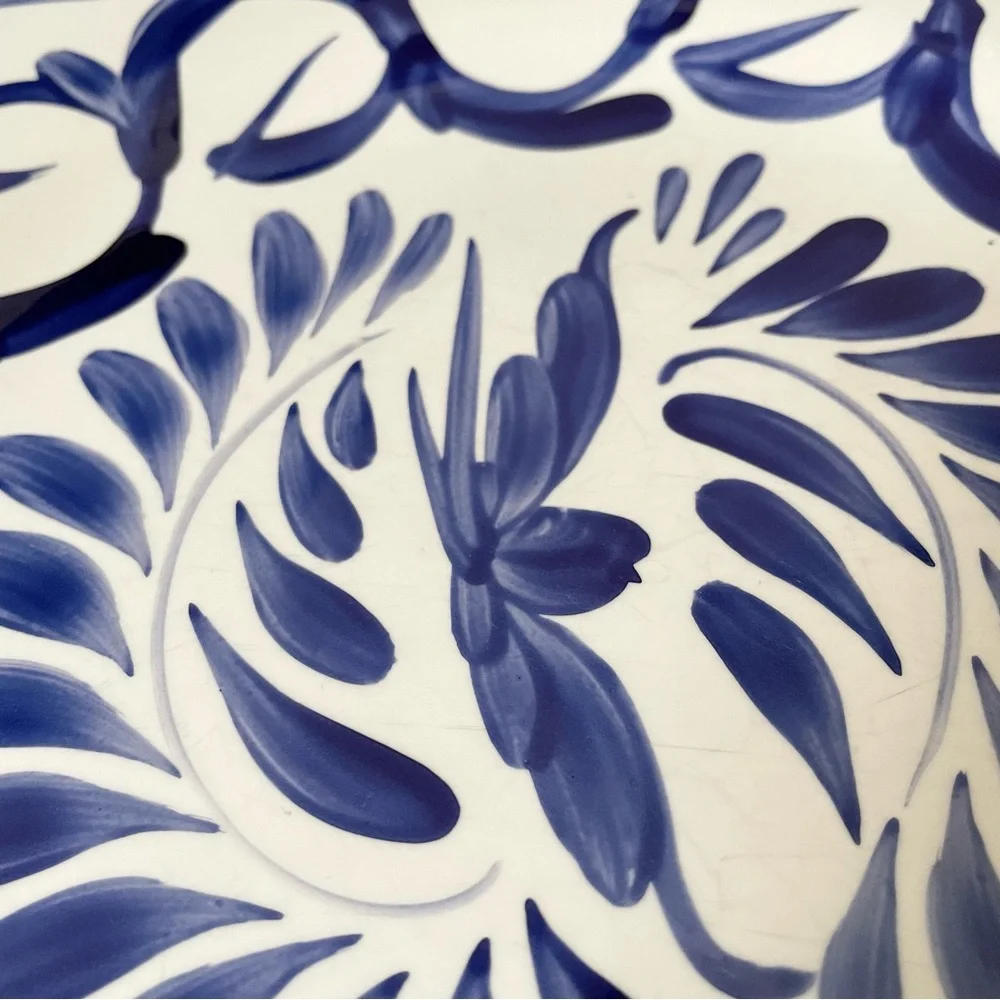 SET of 2 Blue & White Dinner Plates - Anfora Puebla - Pottery Barn